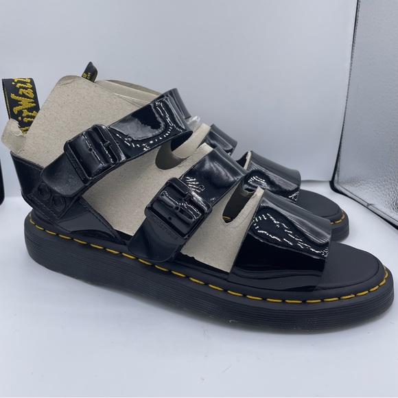 DR. Martens unisex patent leather gladiator sandals Size W11 / M10 main image 10